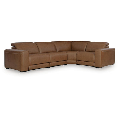  Signature Design by Ashley Magic Man Power Reclining Leather Match 4 pc Sectional PCU1070046A/PCU1070058/PCU1070062/PCU1070077 IMAGE 1