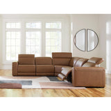  Signature Design by Ashley Magic Man Power Reclining Leather Match 5 pc Sectional PCU1070031/PCU1070046A/PCU1070058/PCU1070062/PCU1070077 IMAGE 2
