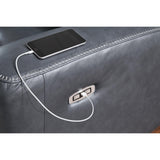  Signature Design by Ashley Next Move Power Reclining Leather Match Loveseat with Console PCU1210018 IMAGE 5
