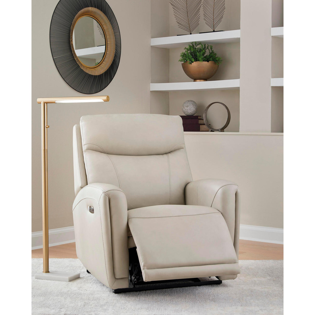  Signature Design by Ashley Pincara Power Leather Match Recliner PCU1380042 IMAGE 6