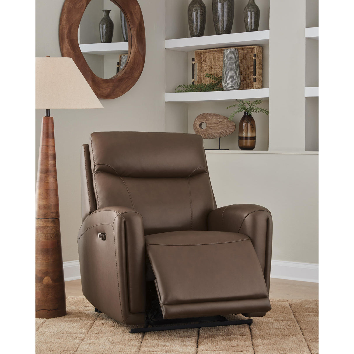  Signature Design by Ashley Pincara Power Leather Match Recliner PCU1380242 IMAGE 6