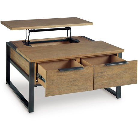  Signature Design by Ashley Montia Lift Top Cocktail Table T602-00 IMAGE 2