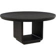  Coaster Furniture Leandro 115390 60-inch Round Dining Table - Burnished Black IMAGE 1