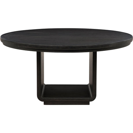 Coaster Furniture Leandro 115390 60-inch Round Dining Table - Burnished Black IMAGE 3