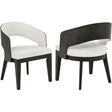  Coaster Furniture Leandro 115393 Set of 2 Upholstered Dining Arm Chair - Cream IMAGE 1