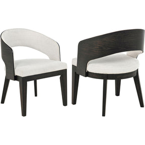  Coaster Furniture Leandro 115393 Set of 2 Upholstered Dining Arm Chair - Cream IMAGE 1