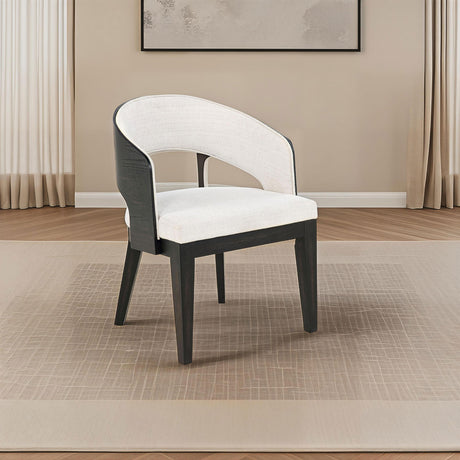  Coaster Furniture Leandro 115393 Set of 2 Upholstered Dining Arm Chair - Cream IMAGE 2