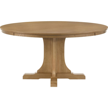  Coaster Furniture Hartville 109460 60-inch Round Dining Table - Natural Light Brown IMAGE 3