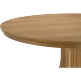  Coaster Furniture Hartville 109460 60-inch Round Dining Table - Natural Light Brown IMAGE 5