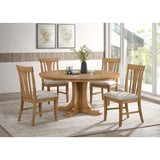  Coaster Furniture Hartville 109460 60-inch Round Dining Table - Natural Light Brown IMAGE 6