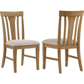  Coaster Furniture Hartville 109462 Set of 2 Dining Side Chair - Natural Light Brown IMAGE 1