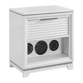  Elements International Denmark B-14260-7-NS1 1-Drawer Nightstand IMAGE 1