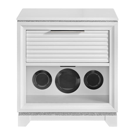  Elements International Denmark B-14260-7-NS1 1-Drawer Nightstand IMAGE 2