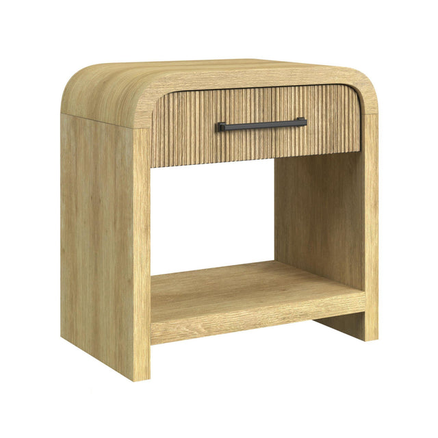  Elements International Ridgemont B-14440-6-NS1 1-Drawer Nightstand IMAGE 1