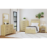  Elements International Ridgemont B-14440-6-NS1 1-Drawer Nightstand IMAGE 5