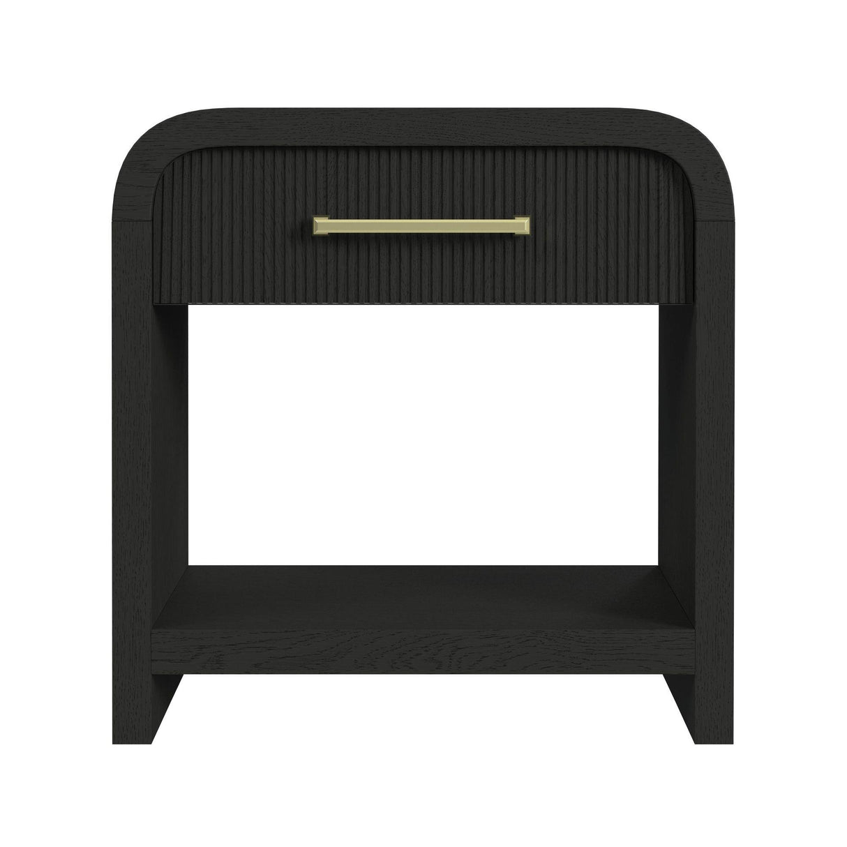  Elements International Ridgemont B-14440-8W-NS1 1-Drawer Nightstand IMAGE 2