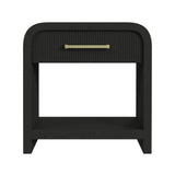  Elements International Ridgemont B-14440-8W-NS1 1-Drawer Nightstand IMAGE 2