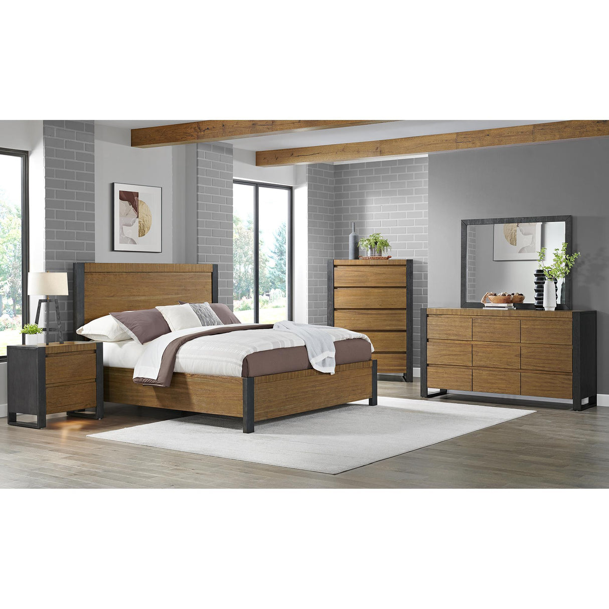  Elements International Breckenridge B-3720-5-NS 2-Drawer Nightstand IMAGE 3