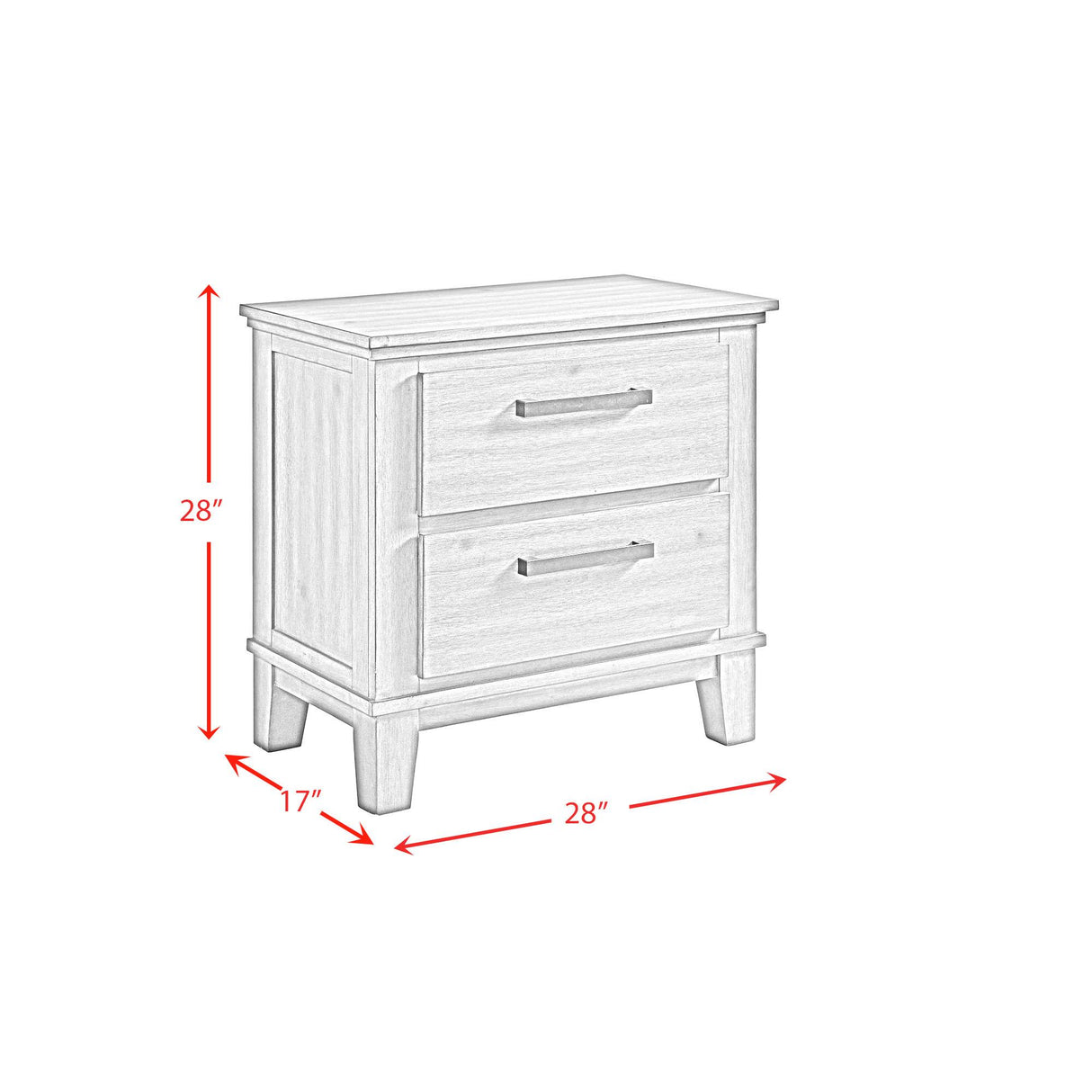  Elements International Jolene JL350NS 2-Drawer Nightstand IMAGE 11