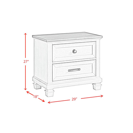  Elements International Farmington B-9890-7-NS 2-Drawer Nightstand IMAGE 10