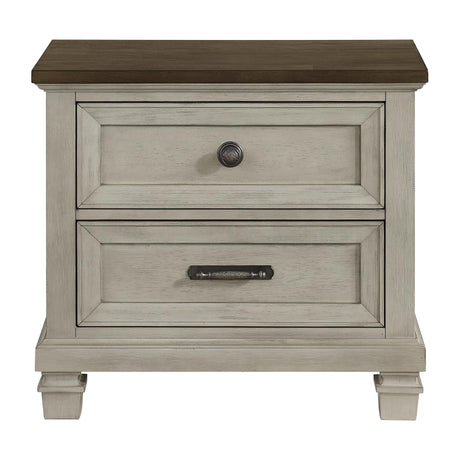  Elements International Farmington B-9890-7-NS 2-Drawer Nightstand IMAGE 2