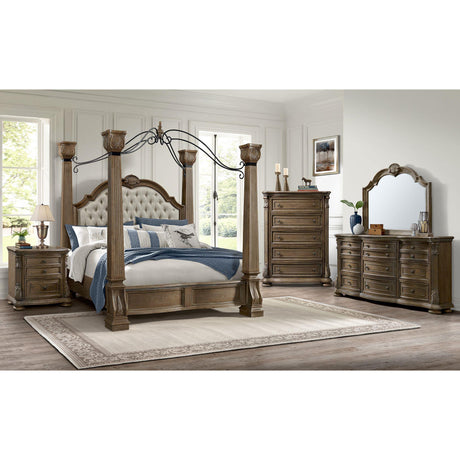  Elements International Madison Park B-10460-5-NS 2-Drawer Nightstand IMAGE 2