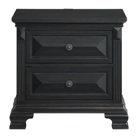 Elements International Bridgestone B-10980-8-NS 2-Drawer Nightstand IMAGE 2