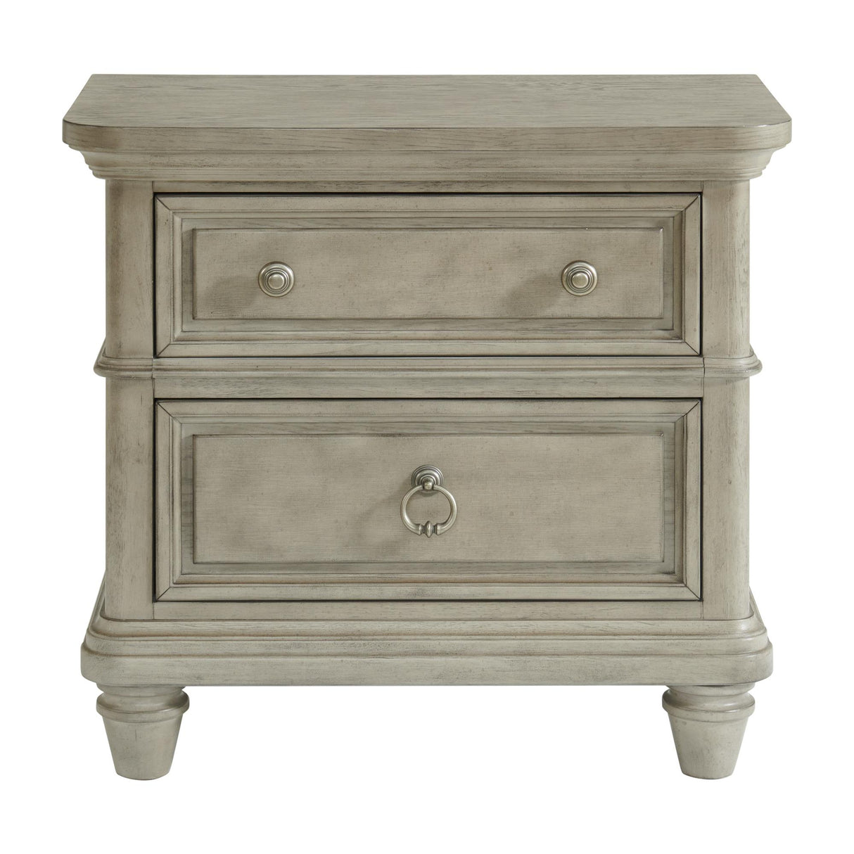  Elements International Whit-Ash B-11360-3-NS 2-Drawer Nightstand IMAGE 2
