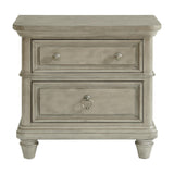  Elements International Whit-Ash B-11360-3-NS 2-Drawer Nightstand IMAGE 2
