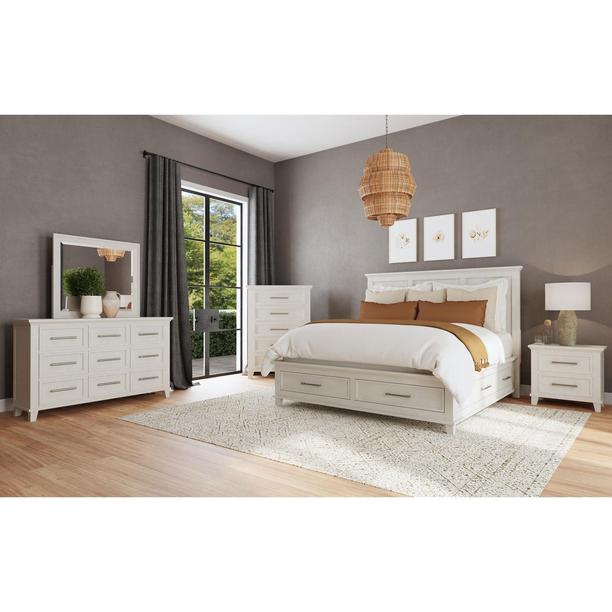  Elements International Canterbury B-13030-7-NS 2-Drawer Nightstand IMAGE 3