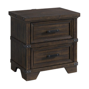  Elements International Colorado City B-13010-8-NS 2-Drawer Nightstand IMAGE 1