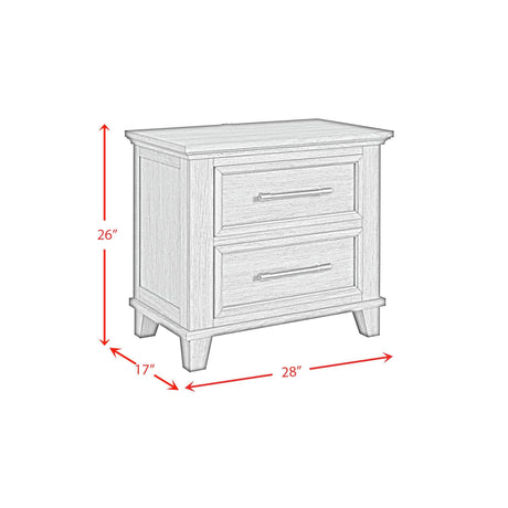  Elements International Canterbury B-13030-3-NS 2-Drawer Nightstand IMAGE 10