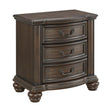  Elements International Brunswick B-13070-5-NS 2-Drawer Nightstand IMAGE 1