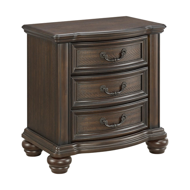  Elements International Brunswick B-13070-5-NS 2-Drawer Nightstand IMAGE 1