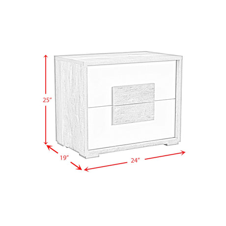  Elements International San Matteo B-16010-7-NS2 2-Drawer Nightstand IMAGE 10