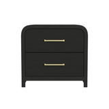  Elements International Ridgemont B-14440-8W-NS2 2-Drawer Nightstand IMAGE 2