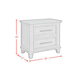  Elements International Canterbury B-13030-5-NS 2-Drawer Nightstand IMAGE 10