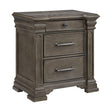 Elements International Kings Court B.10315.NS 3-Drawer Nightstand IMAGE 1