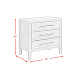  Elements International Versailles Contemporary B-3690-8-NS 3-Drawer Nightstand IMAGE 10