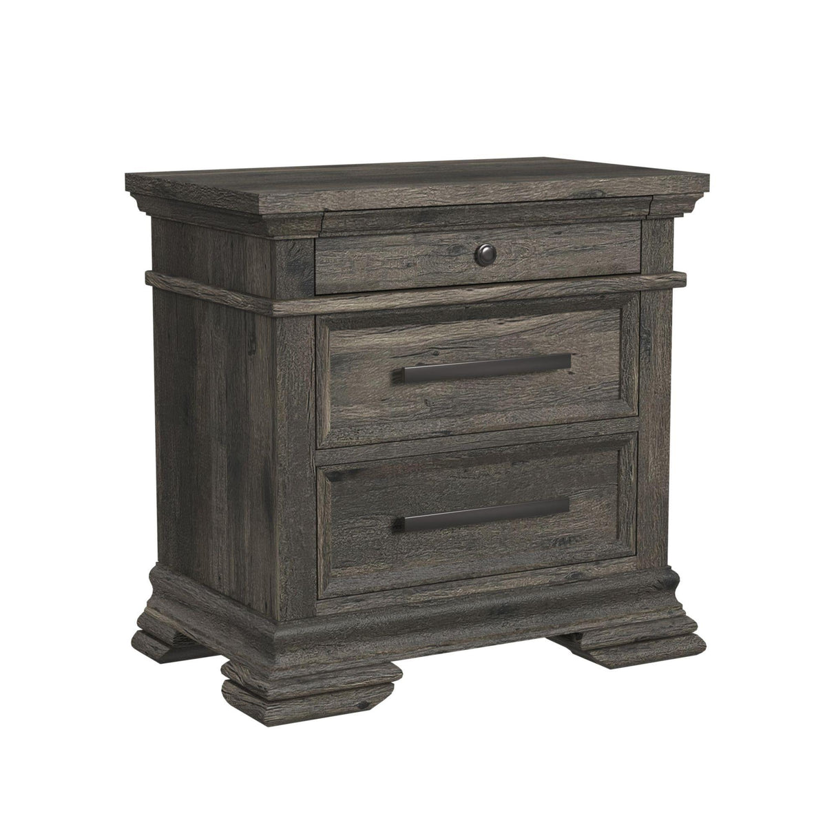  Elements International Park Ridge B-13130-8-NS 3-Drawer Nightstand IMAGE 1