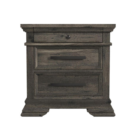  Elements International Park Ridge B-13130-8-NS 3-Drawer Nightstand IMAGE 2