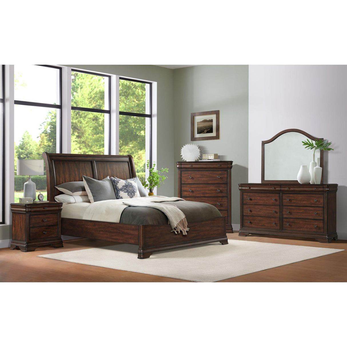  Elements International Phillipe B-5210-5-NS 3-Drawer Nightstand IMAGE 3