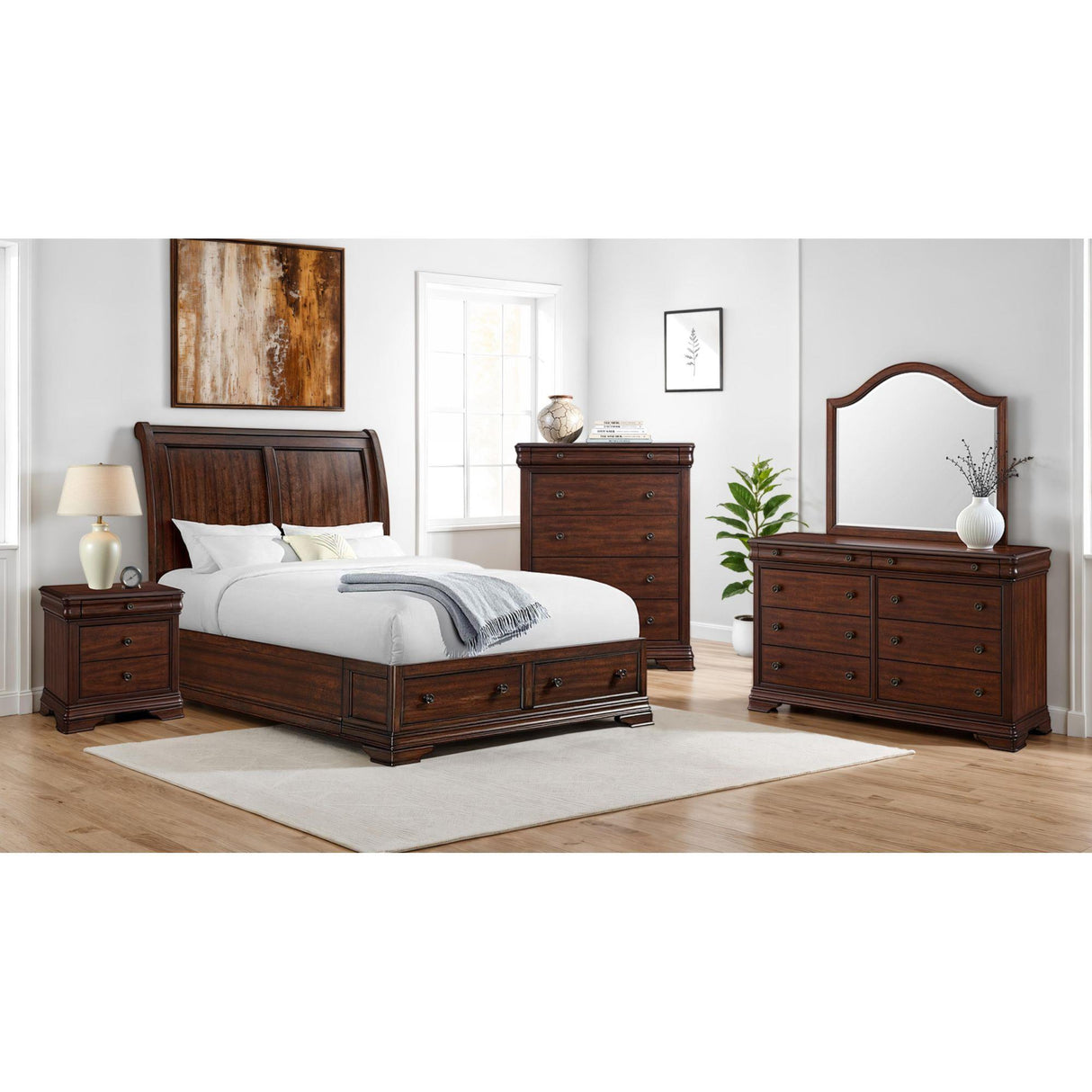  Elements International Phillipe B-5210-5-NS 3-Drawer Nightstand IMAGE 4