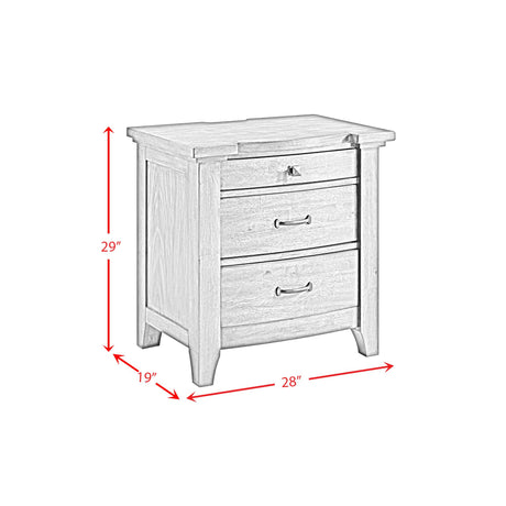  Elements International Gage B-15580-5-NS 3-Drawer Nightstand IMAGE 11