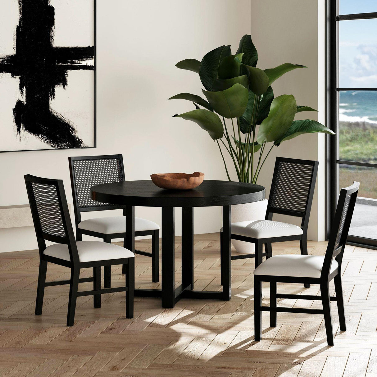  Elements International Bahama Breeze D-16730-8-RDT1 47.5" Round Dining Table IMAGE 3