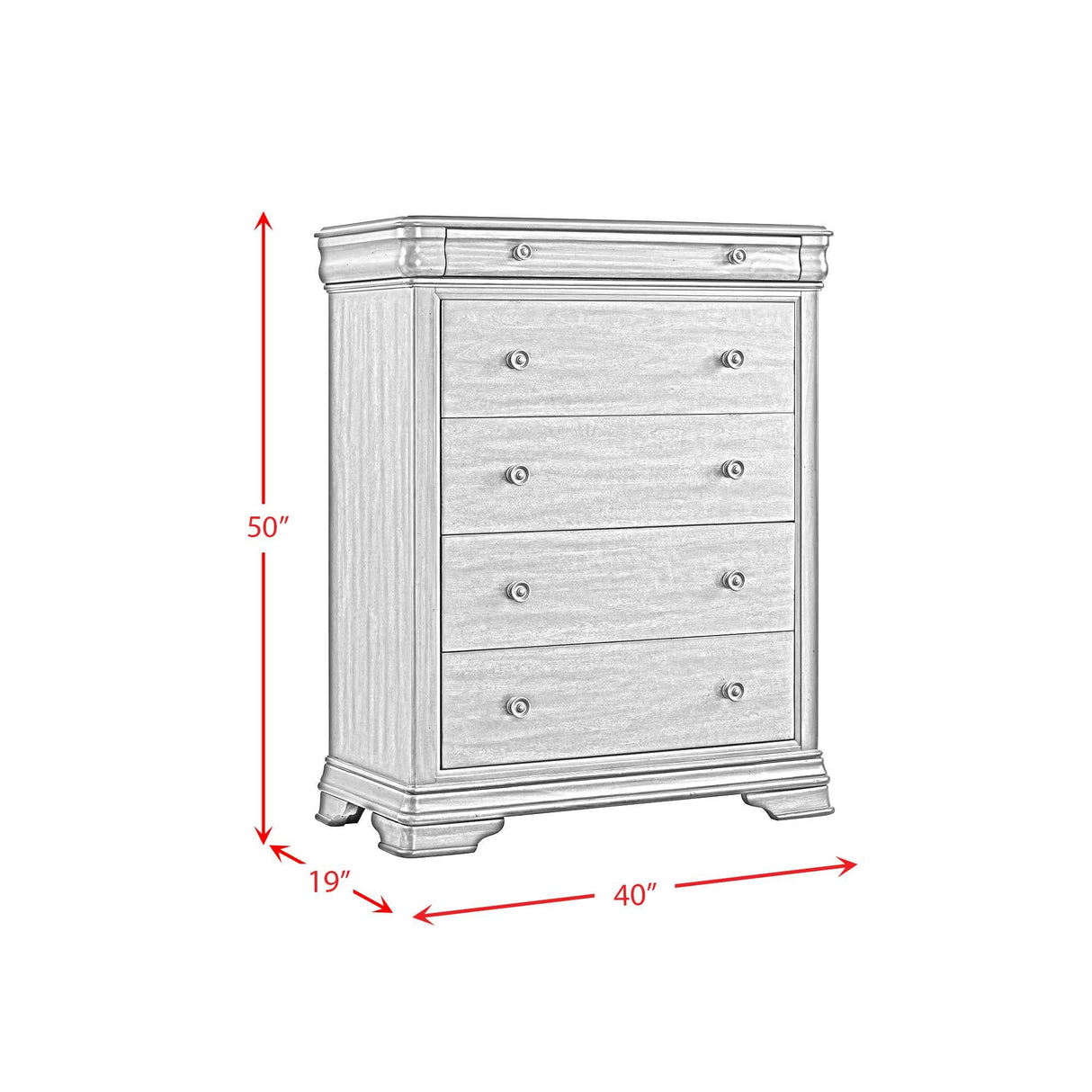  Elements International Phillipe B-5210-5-CH 5-Drawer Chest IMAGE 11