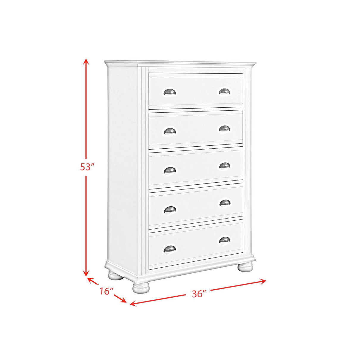  Elements International Kona B-9340-7-CH 5-Drawer Chest IMAGE 13
