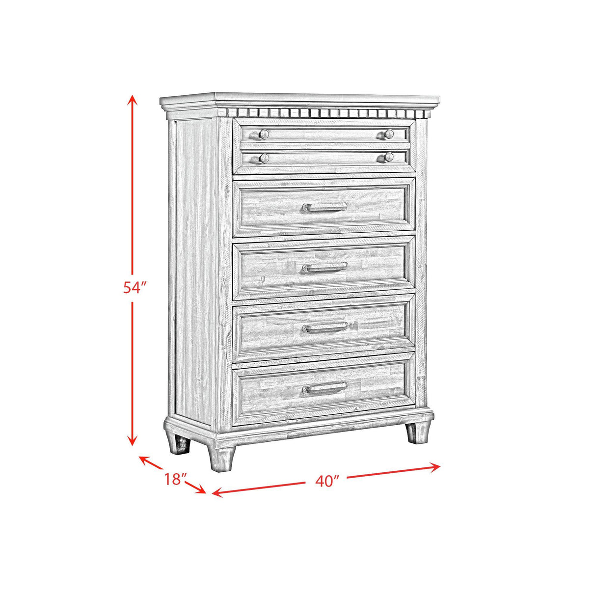  Elements International McCoy B-10530-7-CH 5-Drawer Chest IMAGE 12