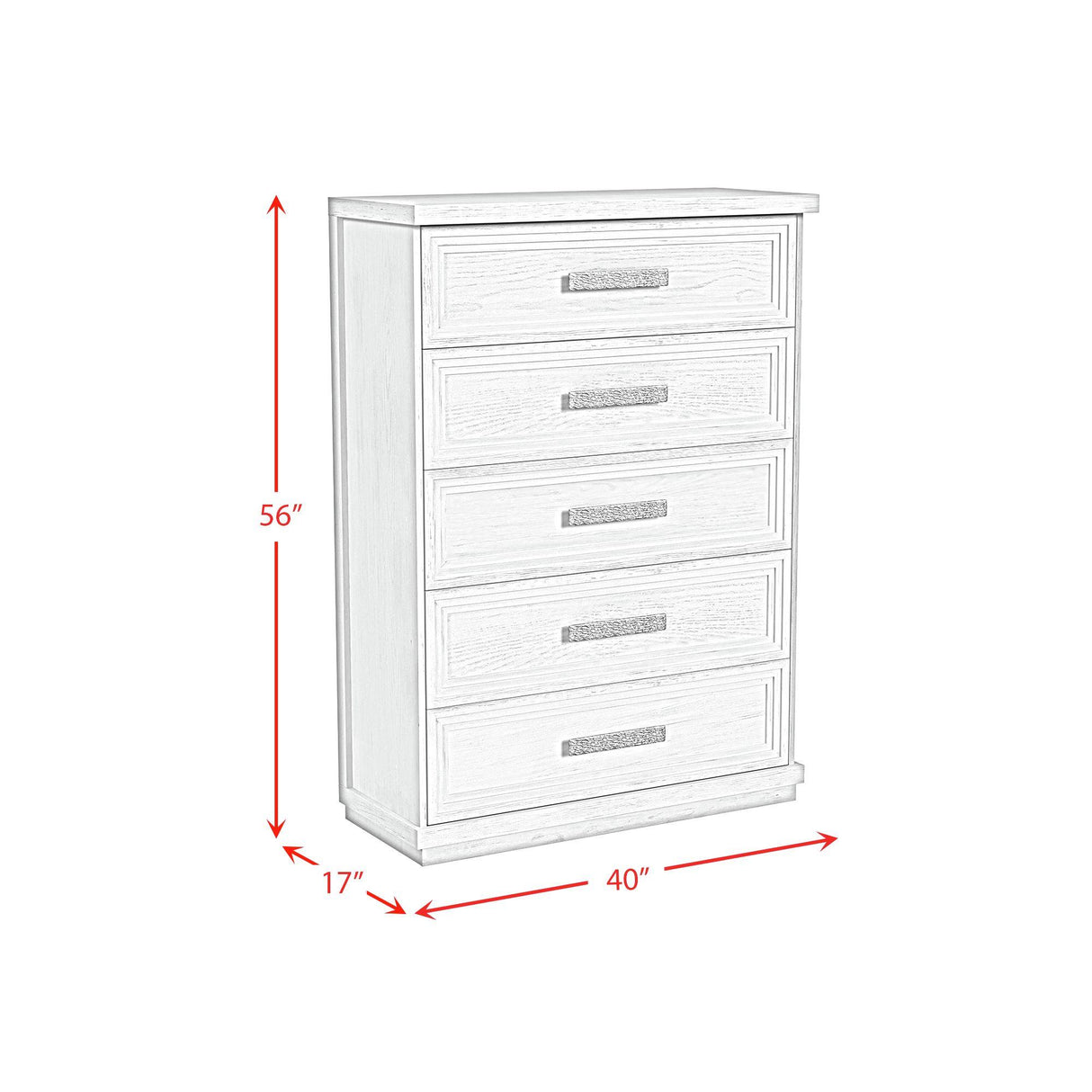  Elements International Avalanche B-11600-7-CH 5-Drawer Chest IMAGE 9