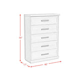  Elements International Avalanche B-11600-7-CH 5-Drawer Chest IMAGE 9